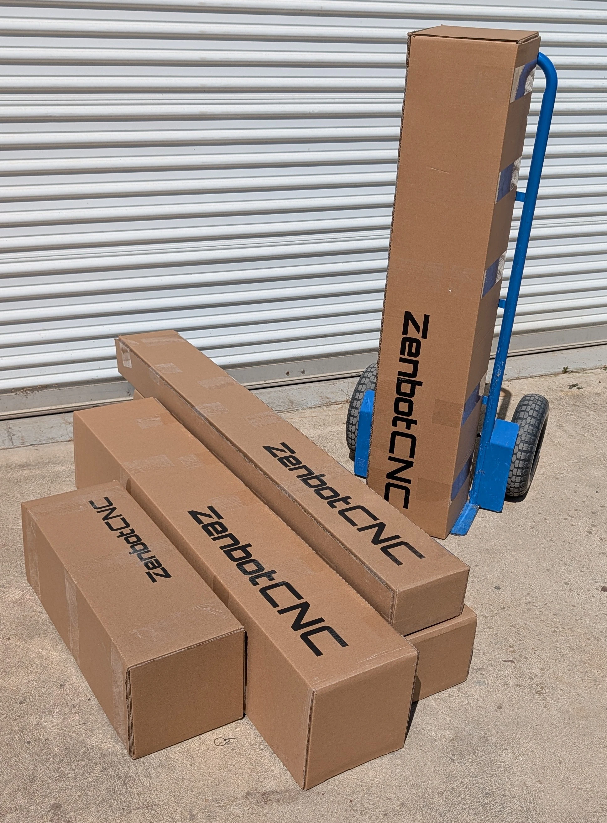 Zenbot CNC machine compact delivery packaging